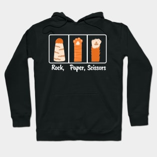 Rock Paper Scissors Cat Paw Hoodie